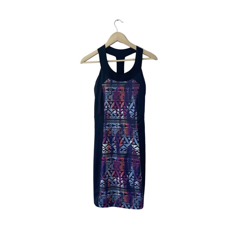 Title Nine Small Dress Sleeveless Stretch Athletic Shelf Bra Knee Length Womens